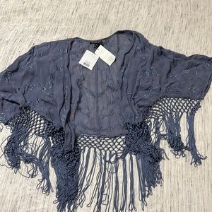 Topshop dark blue/grey cover up size 2
